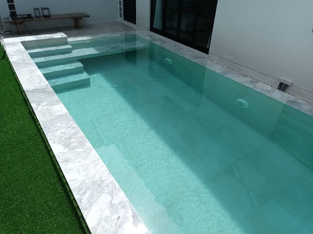 Tcp pool รับสร้างสระว่ายน้ำคอนกรีต บ้านคุณฝน Nirvana icon สาย2