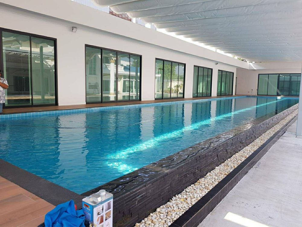 Tcp pool รับสร้างสระว่ายน้ำคอนกรีต บ้านคุณสมภพ พระราม 2
