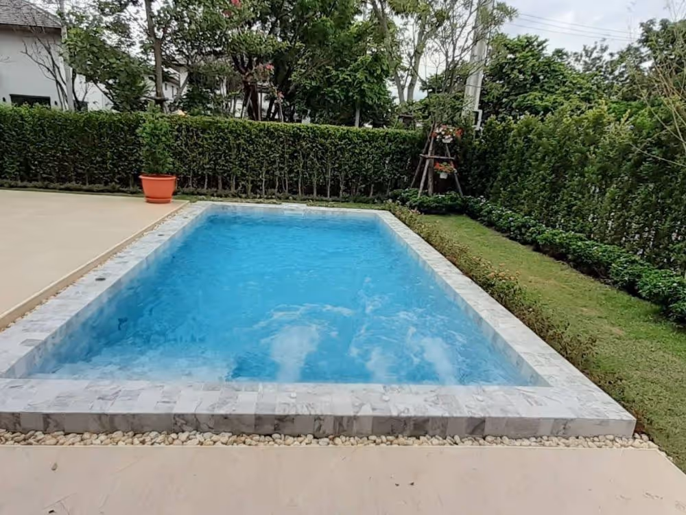 Tcp pool รับสร้างสระว่ายน้ำคอนกรีต คุณพลอย พัฒนาการ