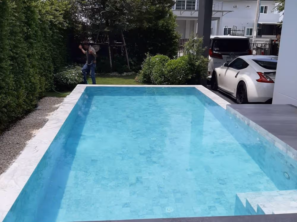 Tcp pool รับสร้างสระว่ายน้ำคอนกรีต น้ำคุณส้ม พระราม 2